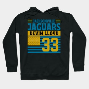 Jacksonville Jaguars Lloyd 33 American Flag Football Hoodie